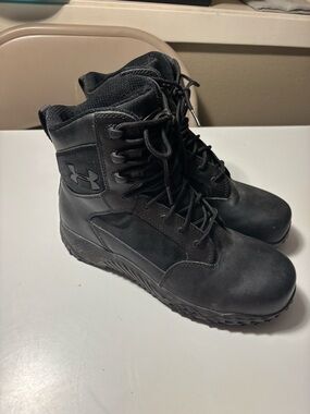 Under Armour 1276375-001 Black Tactical Boots Mens 8